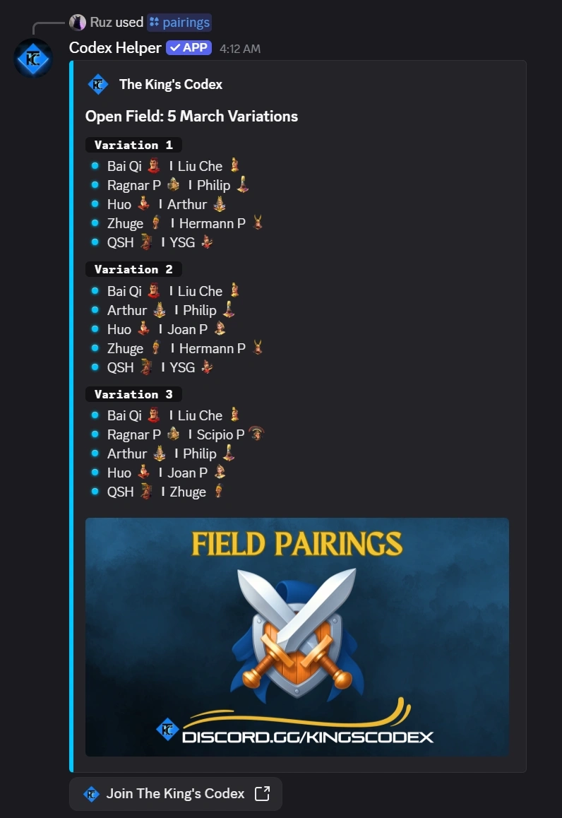 Meta Pairings