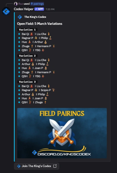 Meta Pairings