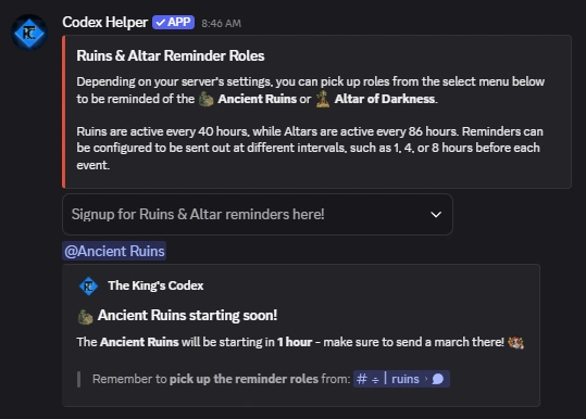 Event Reminders