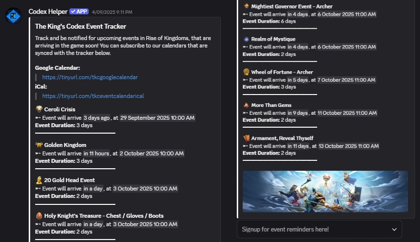 Event Tracker
